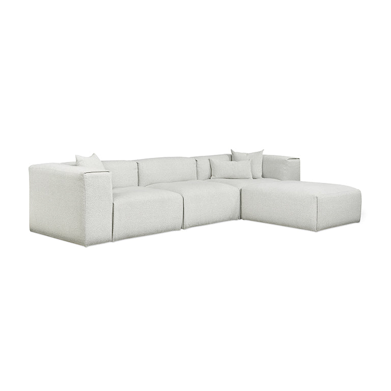 Gus* Modern NEST Morris Fog modular 4pc sectional