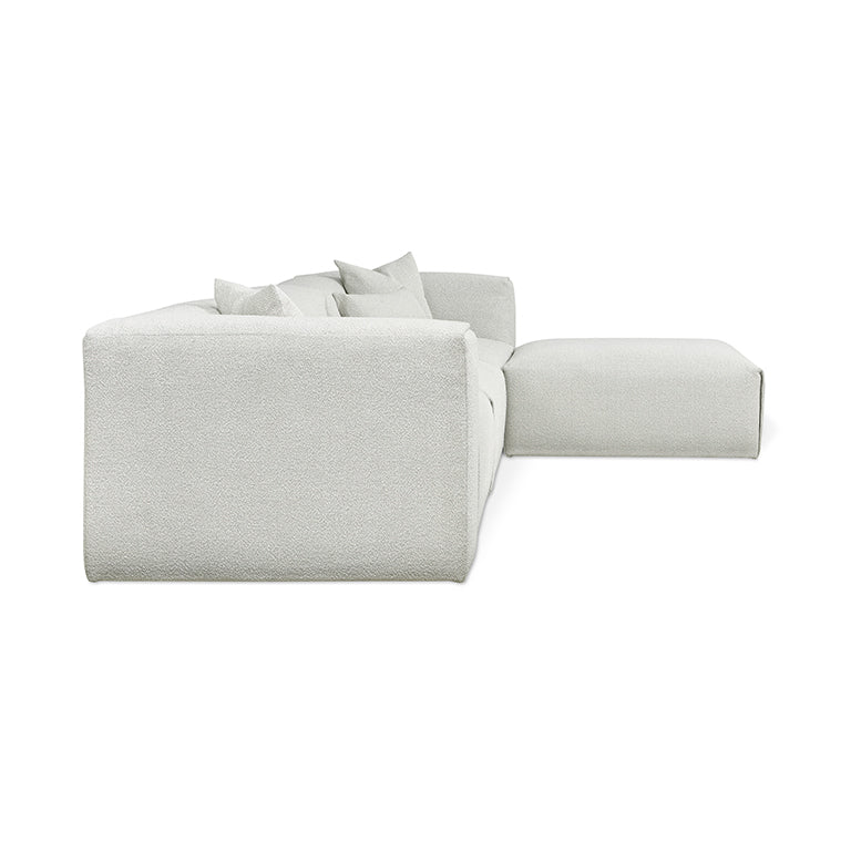 Gus* Modern NEST Morris Fog modular 4pc sectional