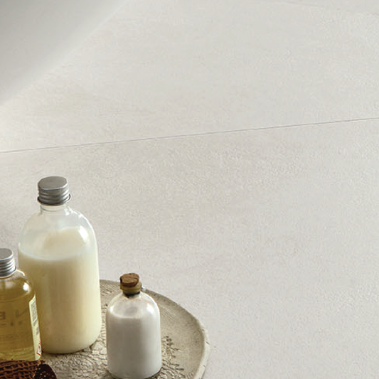 NUANCES White 24 x 48 natural porcelain wall / floor tile