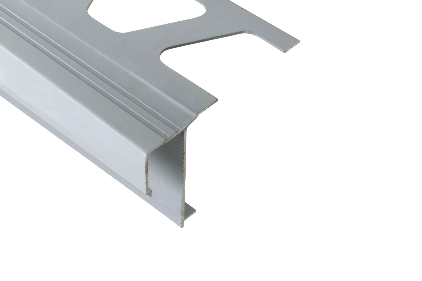 Schluter® BARA-RAK Classic Grey edging profile with drip lip for balconies