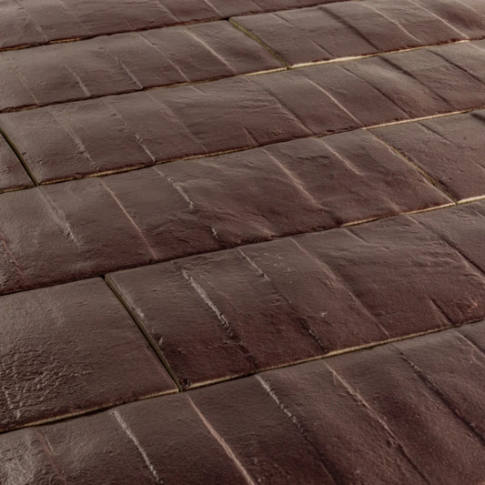 RHYTHM Burgundy 3 x 12 matte wall tile