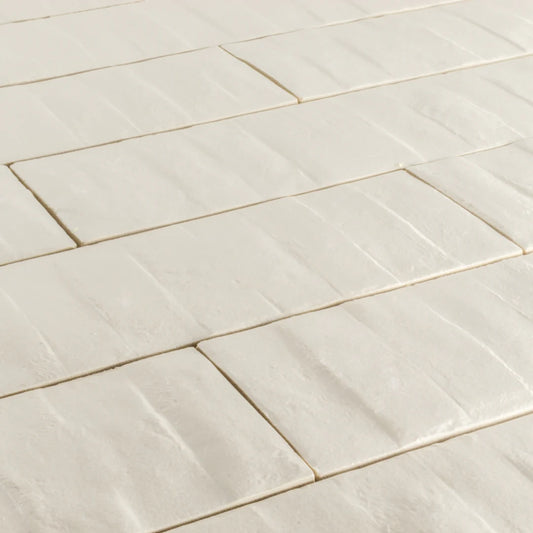 RHYTHM Ecru 3 x 12 matte wall tile