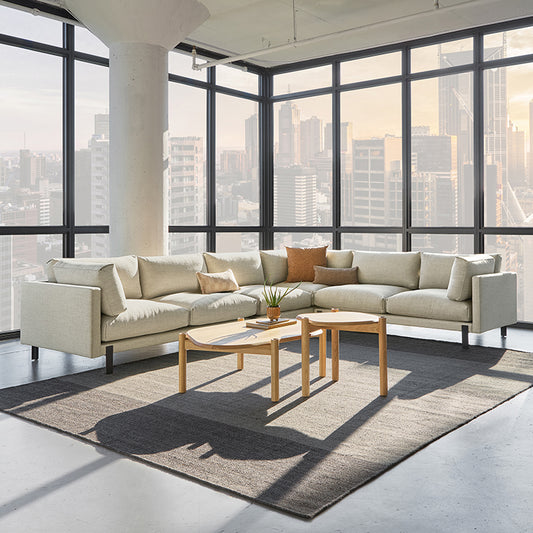 Gus* Modern SILVERLAKE Sutton Canvas xl sectional (right)