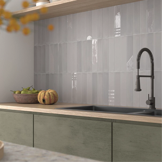 WADI Beige 2.5 x 12 matte porcelain wall / floor tile