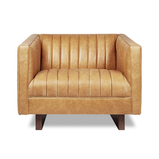 Gus* Modern WALLACE Canyon Whiskey Leather chair