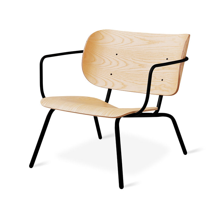 Gus* Modern BANTAM Blonde Ash lounge chair