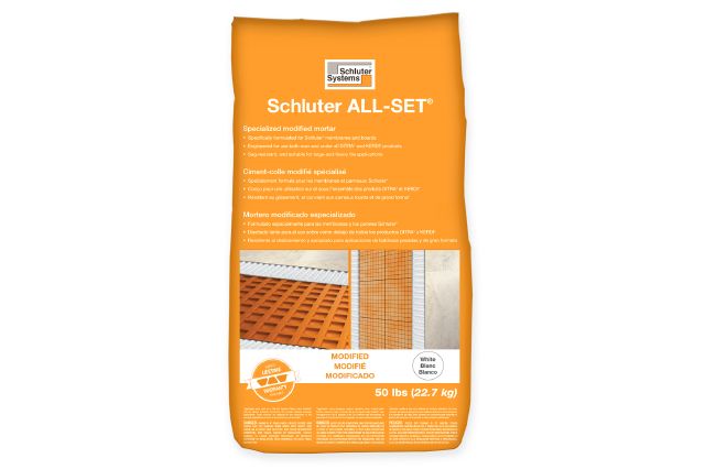 Schluter ALL-SET® White specialized modified thinset mortar