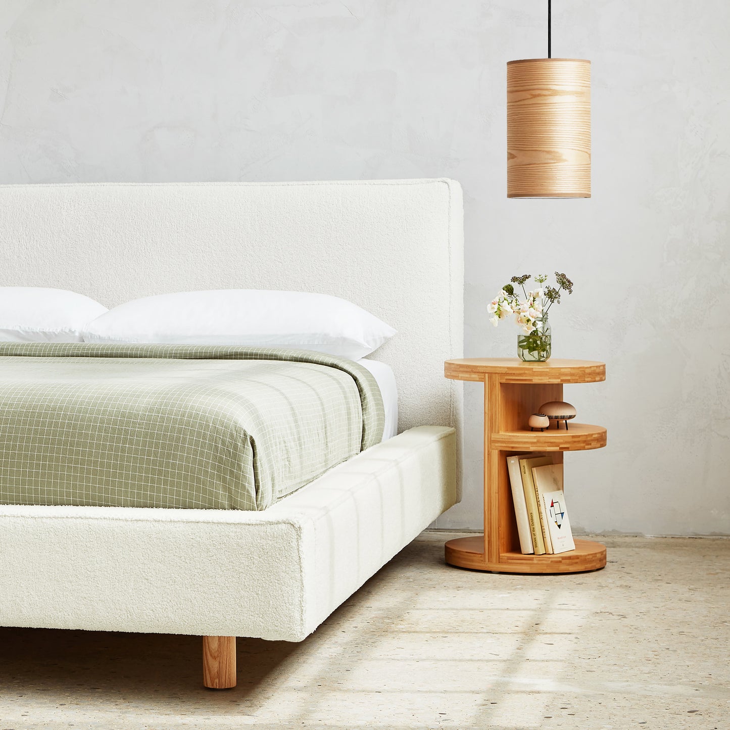 Gus* Modern MILTON Natural Ash small pendant lamp