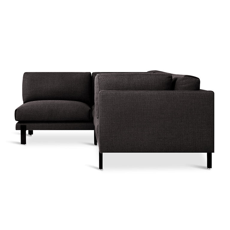 Gus* Modern SILVERLAKE Sectional | Left - Andorra Espresso