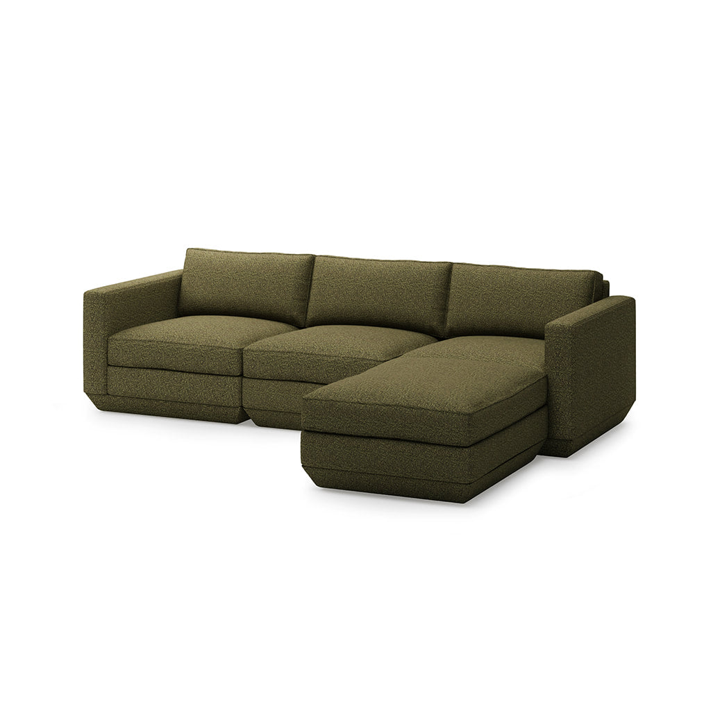 Gus* Modern PODIUM 4PC Sectional | Right - Copenhagen Terra