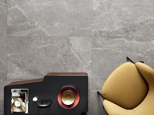 ADVANTAGE Silver stone effect 24 x 24 matte wall / floor tile