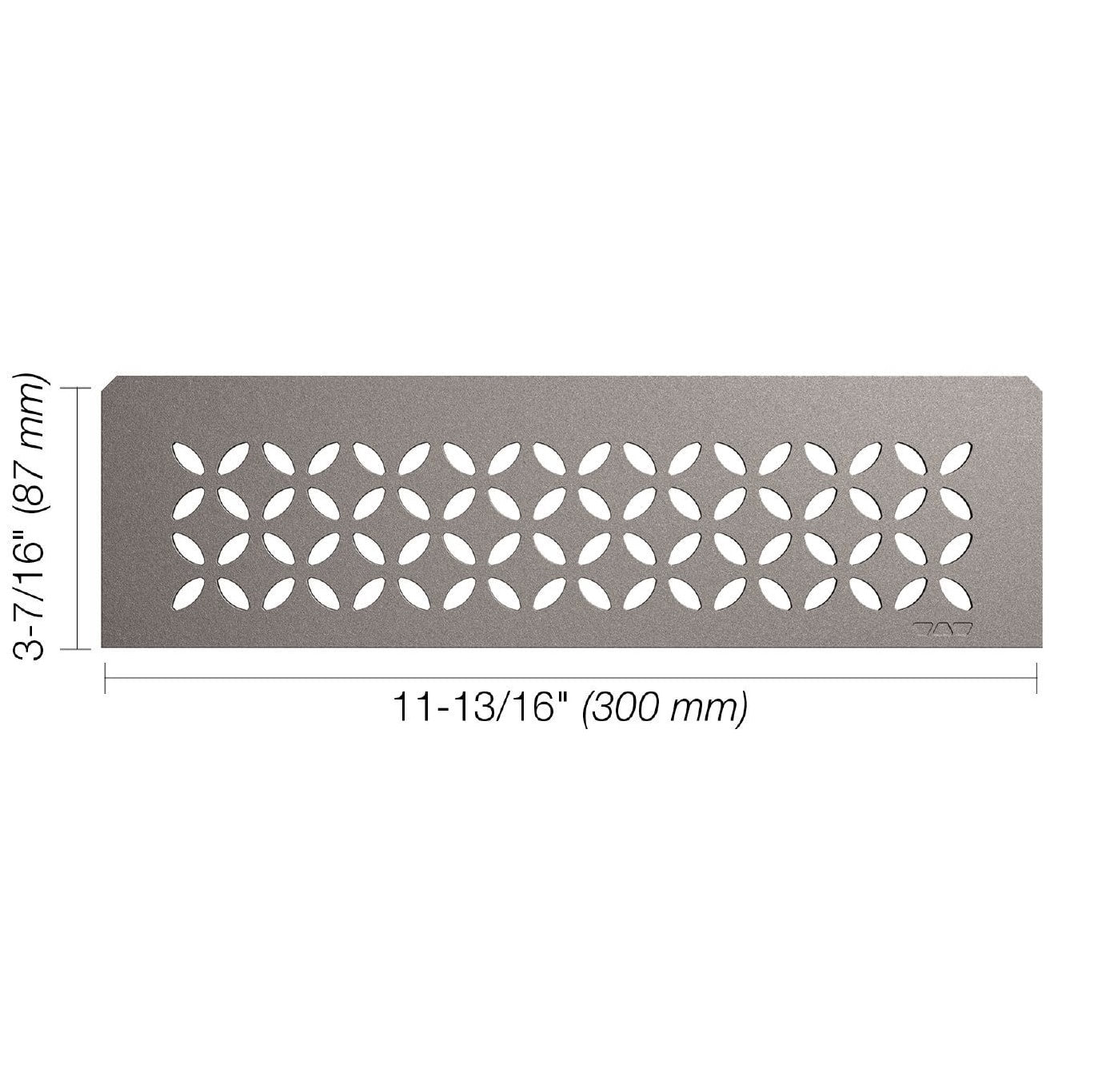 Schluter® FLORAL Pewter SHELF-N tiled niche shelf