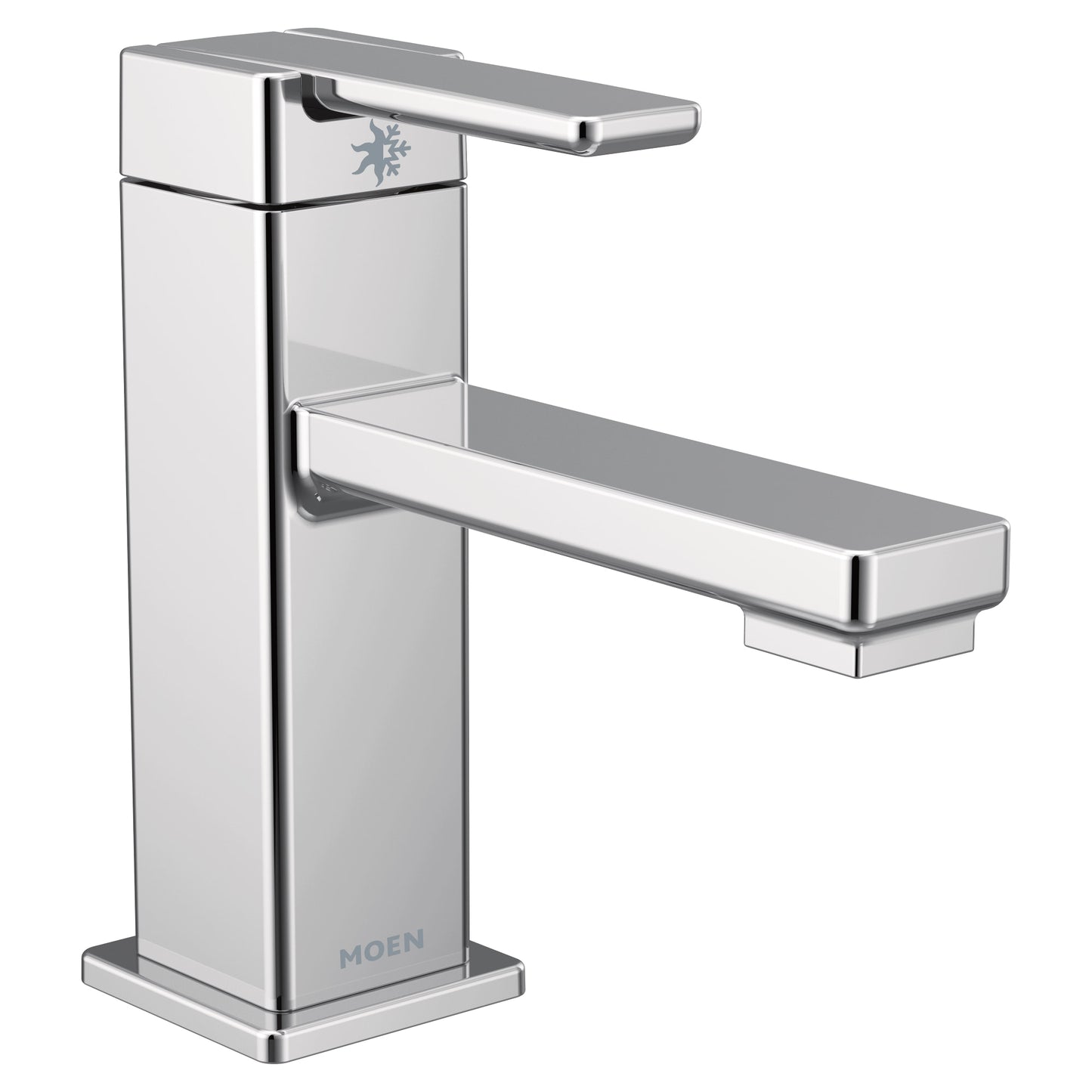 Moen 90 DEGREE® Chrome single handle vanity faucet