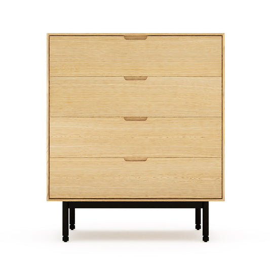 Gus* Modern MUNRO White Oak four-drawer dresser