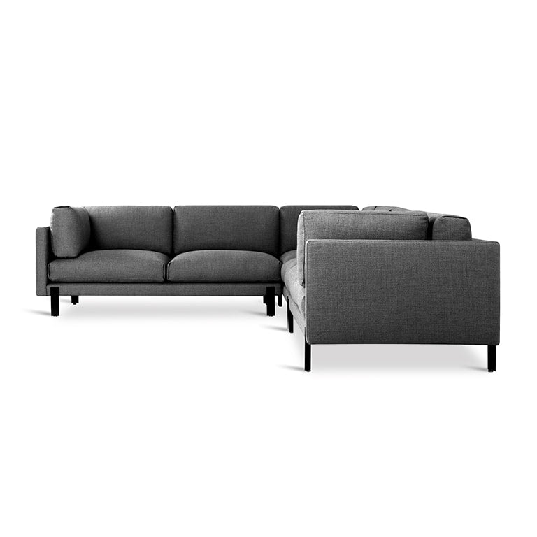 Gus* Modern SILVERLAKE Andorra Pewter XL sectional (left)