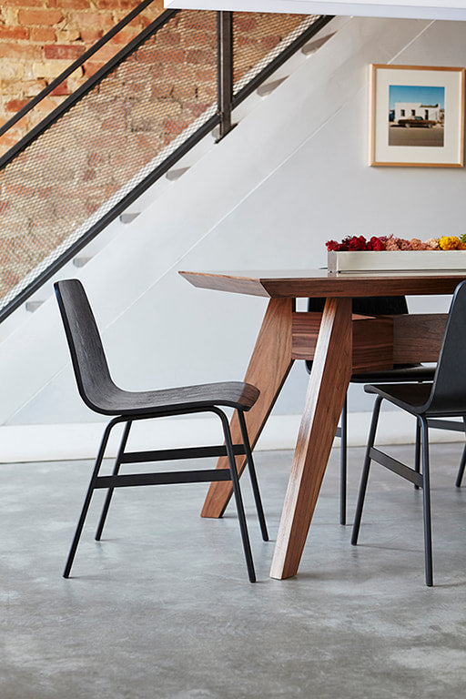Gus* Modern LECTURE Black Ash dining chair