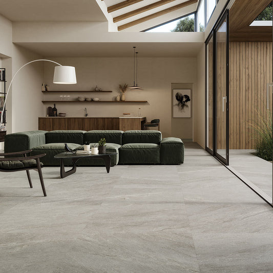 VIBES Grey 2 x 2 mosaic stone effect wall / floor tile