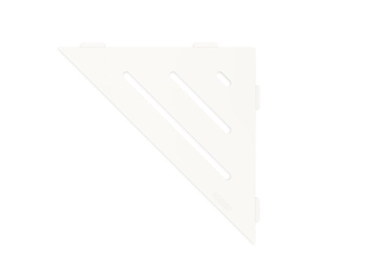 Schluter® WAVE Matte White SHELF-E triangular shelf