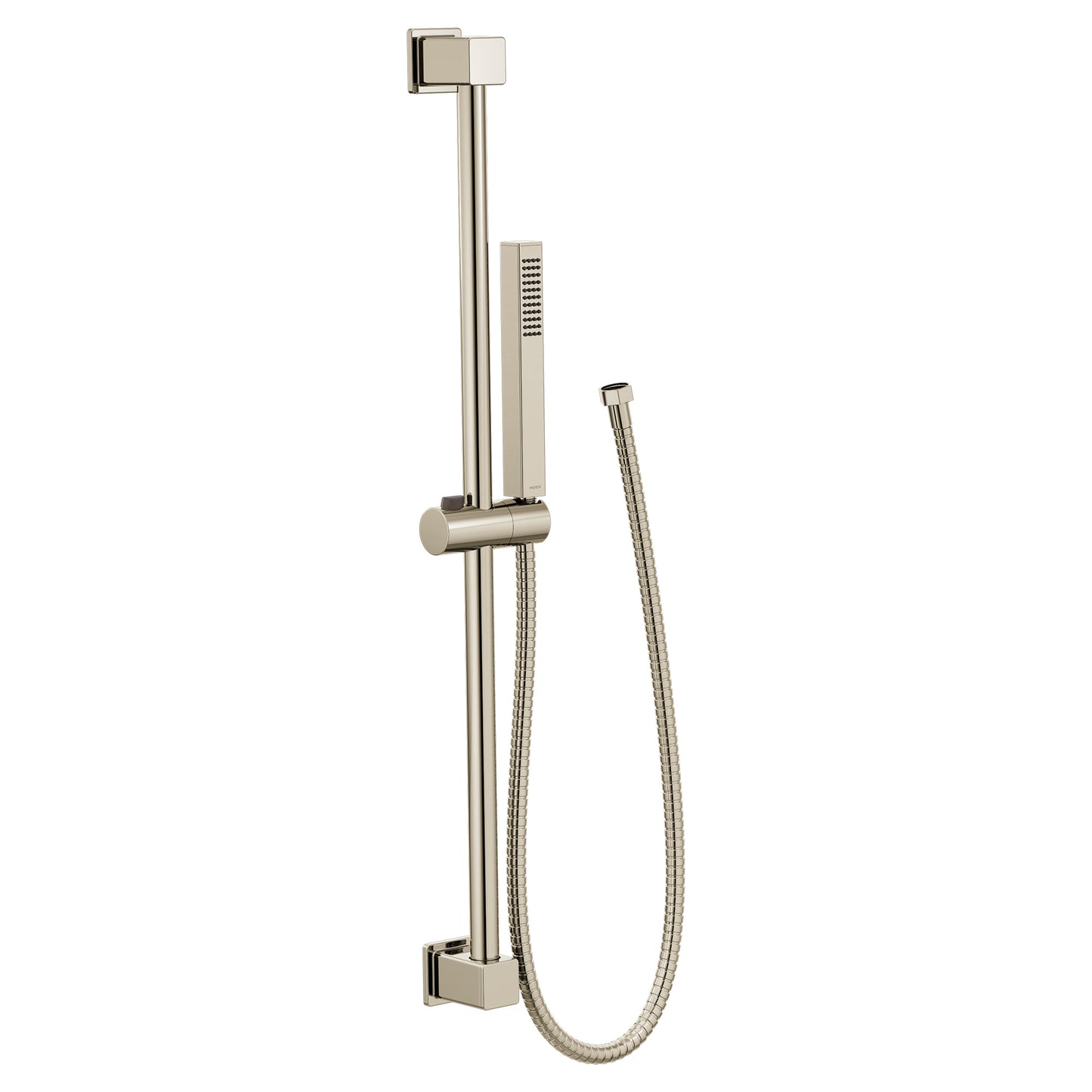 Moen Polished Nickel handheld shower with slide bar