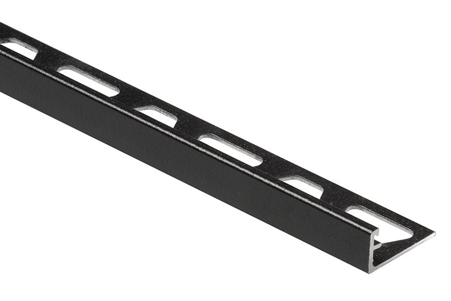Schluter® MATTE BLACK 3/8-inch aluminum tile edge