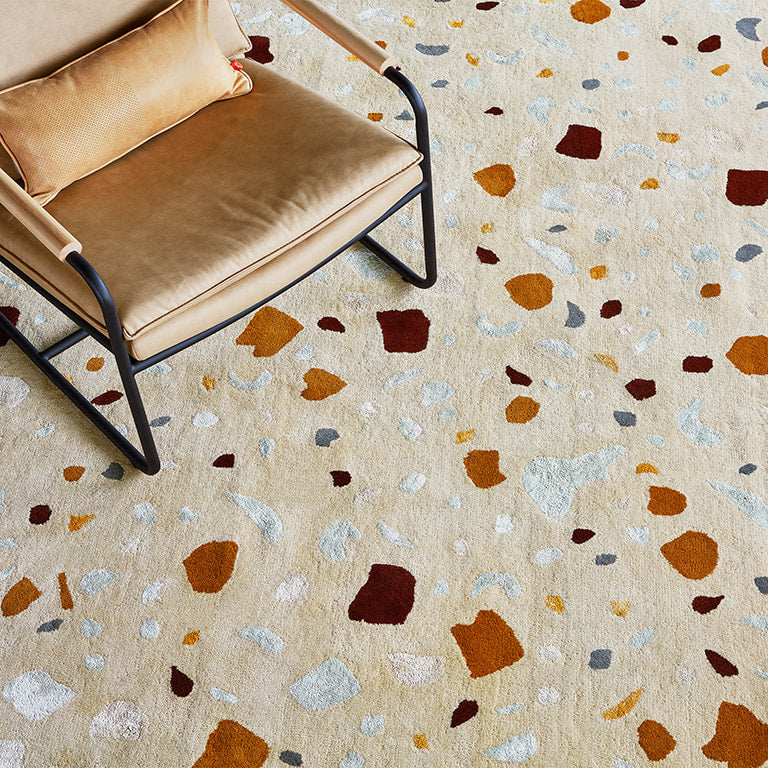 Gus* Modern TERRAZ Crema 5 x 8 rug