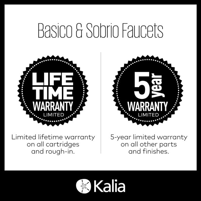 Kalia SOBRIO Black showering trim kit