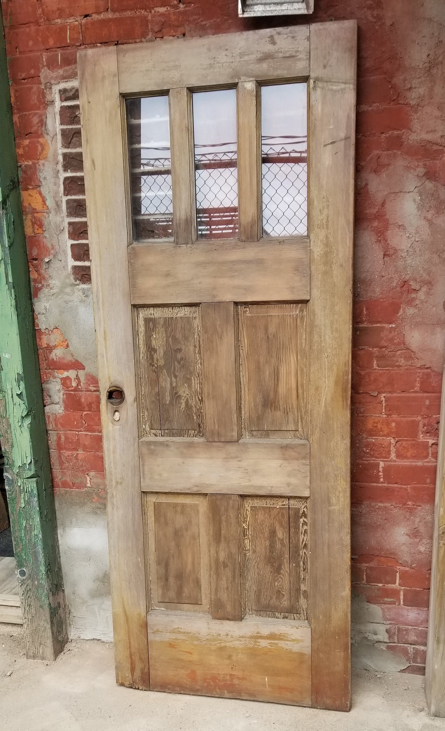 salvaged 32 x 80 exterior door
