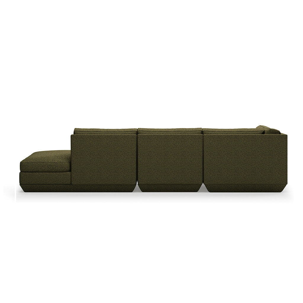 Gus* Modern PODIUM 4PC Lounge Sectional B | Left - Copenhagen Terra