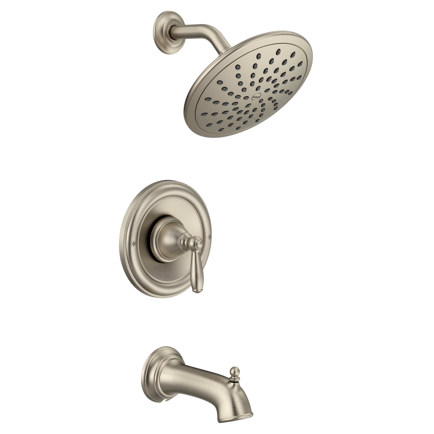 Moen BRANTFORD® Brushed Nickel Posi-Temp tub & shower faucet / 6345