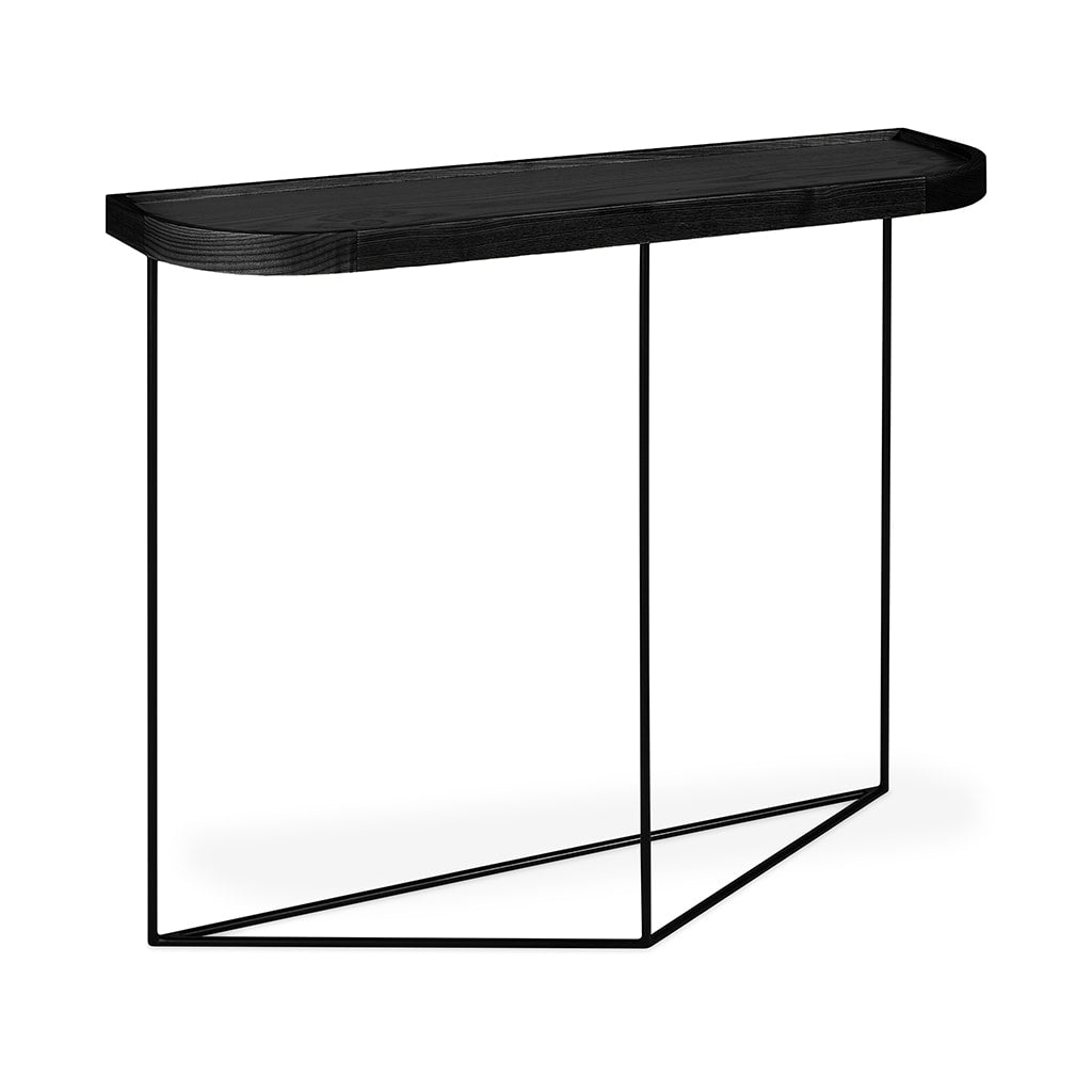Gus* Modern PORTER Black Ash console table