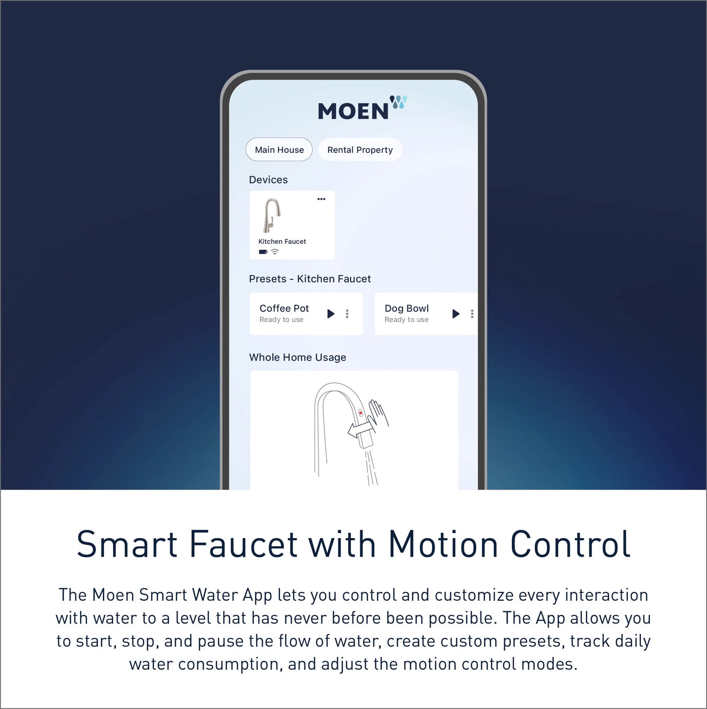 Moen WEYMOUTH® Oil Rubbed Bronze smart kitchen faucet with motion control