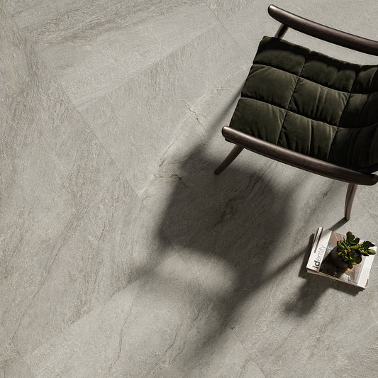 VIBES Dark Grey 2 x 2 mosaic stone effect wall / floor tile