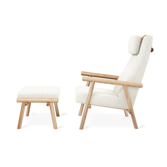 Gus* Modern LABRADOR Auckland Willow chair & ottoman