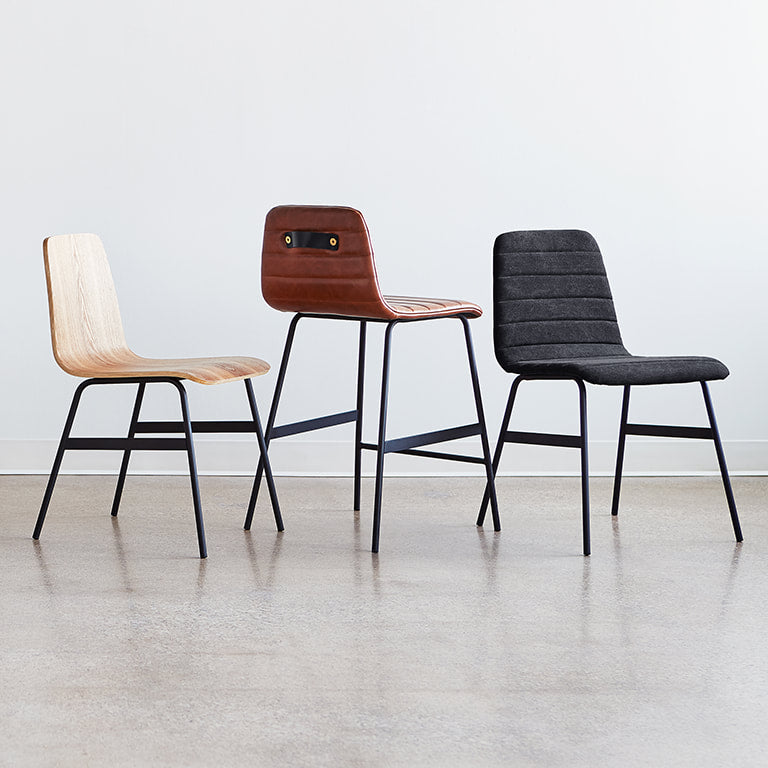Gus* Modern LECTURE Black Ash dining chair