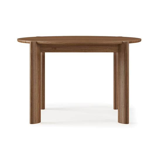 Gus* Modern BANCROFT Classic Walnut round dining table