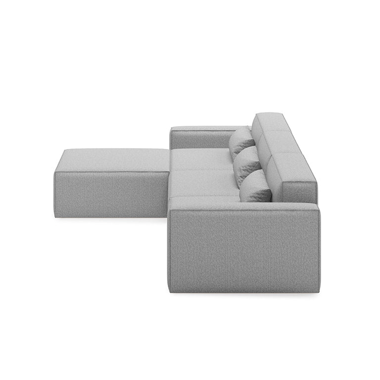 Gus* Modern MIX MODULAR Parliament Stone 4pc sectional