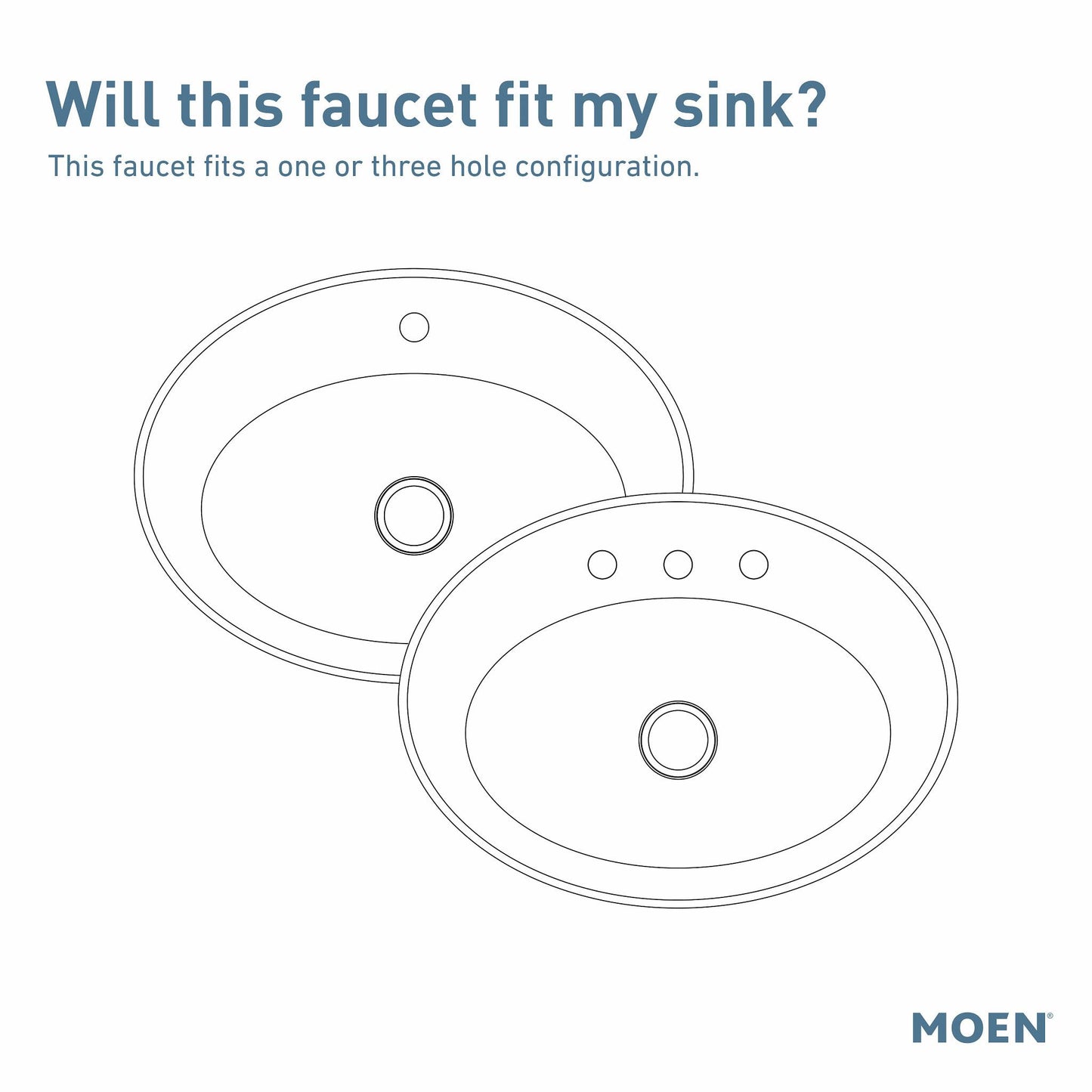 Moen BRANTFORD® Oil Rubbed Bronze single handle vanity faucet