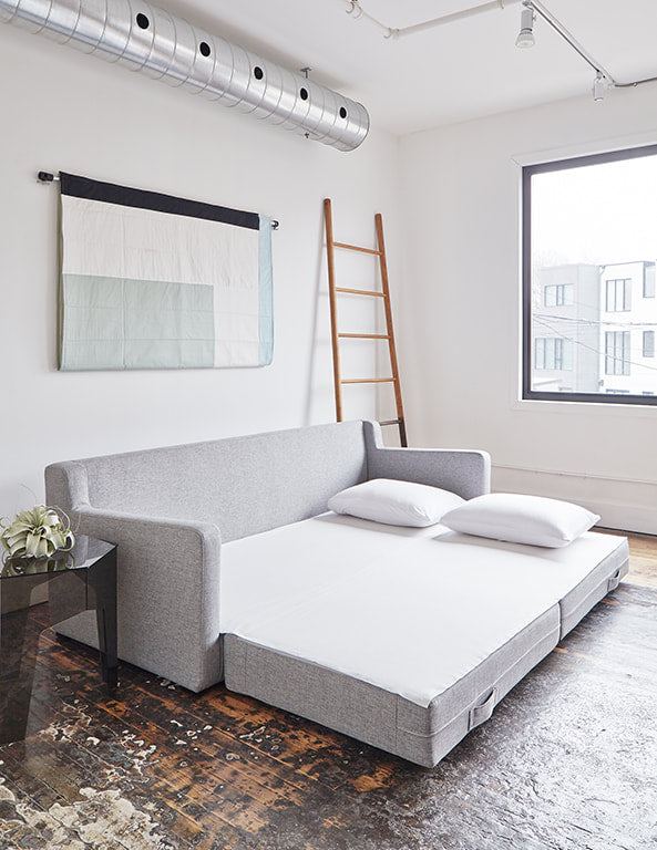 Gus* Modern FLIPSIDE Velvet Mercury sofabed