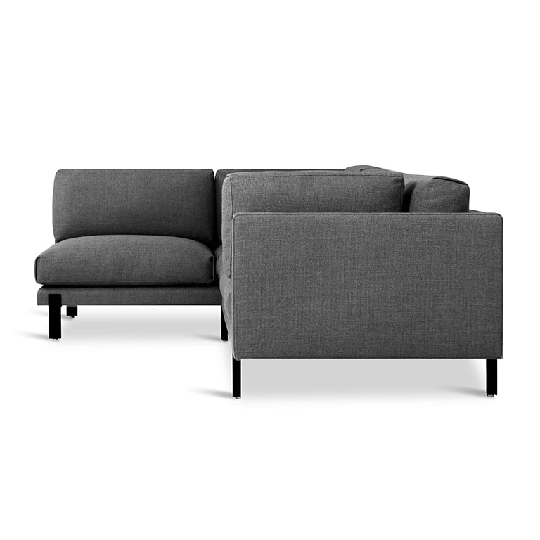 Gus* Modern SILVERLAKE Sectional | Left - Andorra Pewter