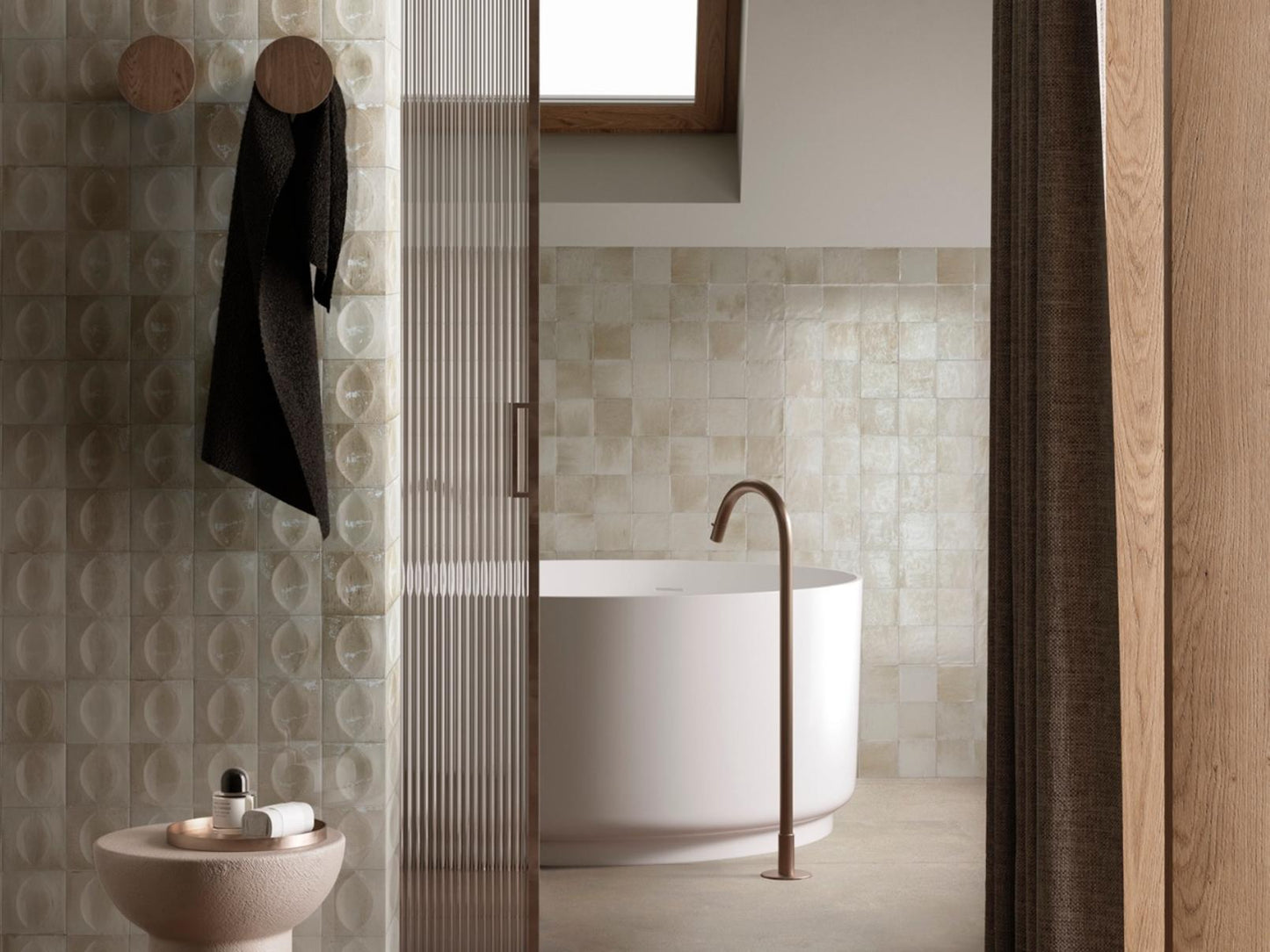 GLEEZE Bianco 2 x 6 glossy porcelain wall tile