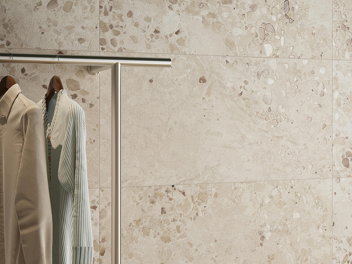I COCCI SICILIANI Bianco 24 x 24 stone effect matte wall / floor tile