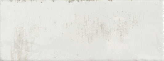 GLEEZE Bianco 2 x 6 glossy porcelain wall tile