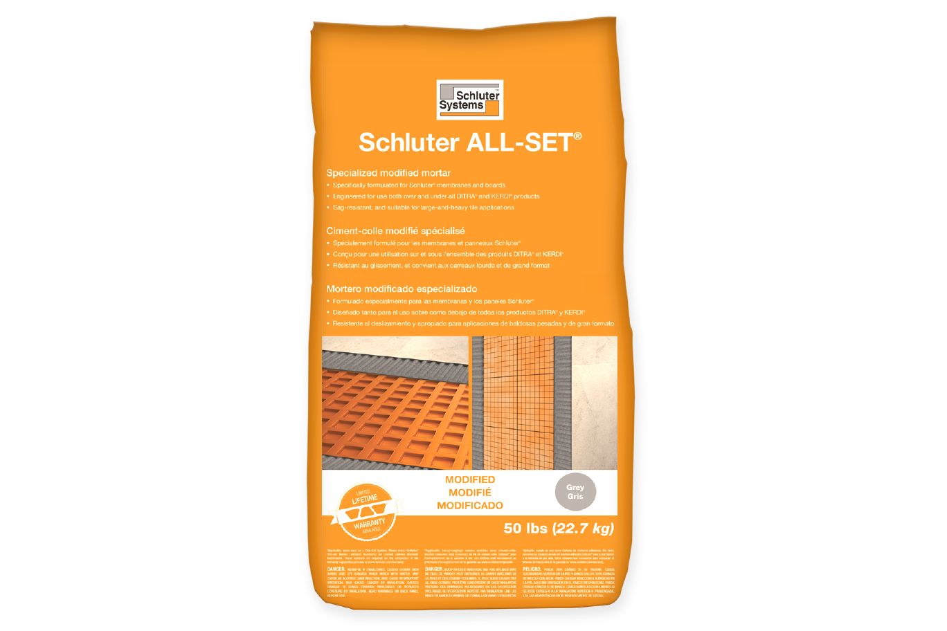 Schluter® ALL-SET specialized modified thin-set mortar