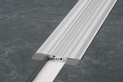 Schluter® DILEX-BTS retrofit, heavy-duty expansion joint profile with telescopic center