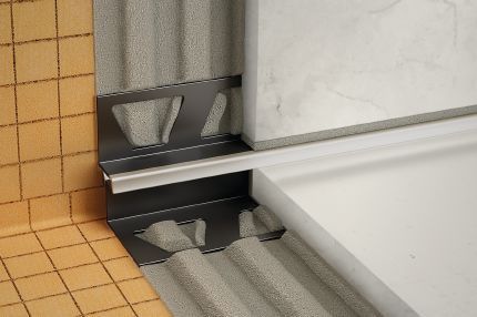 Schluter® DILEX-EKE movement joint profile for inside wall corners, floor/wall transitions