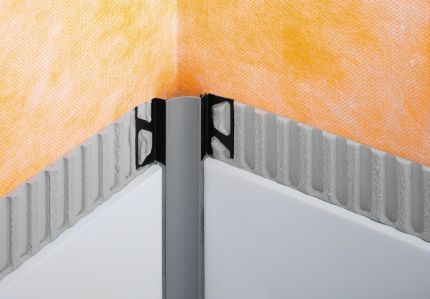 Schluter® DILEX-HKW PVC cove-shaped profile for inside wall corners and floor/wall transitions
