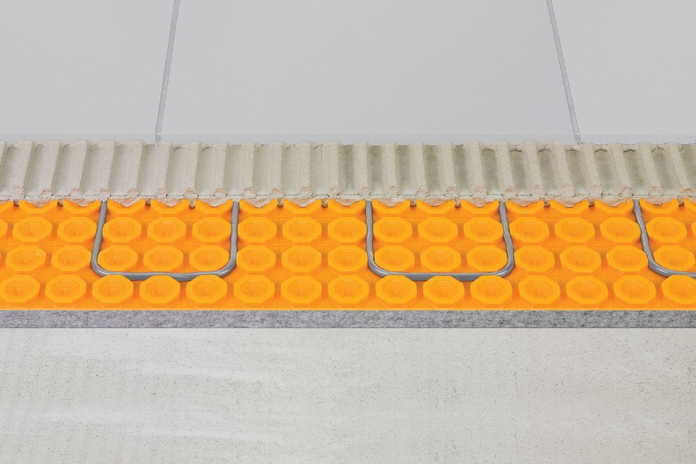 Schluter® DITRA-HEAT-DUO-PS peel & stick uncoupling membrane with sound control and thermal break