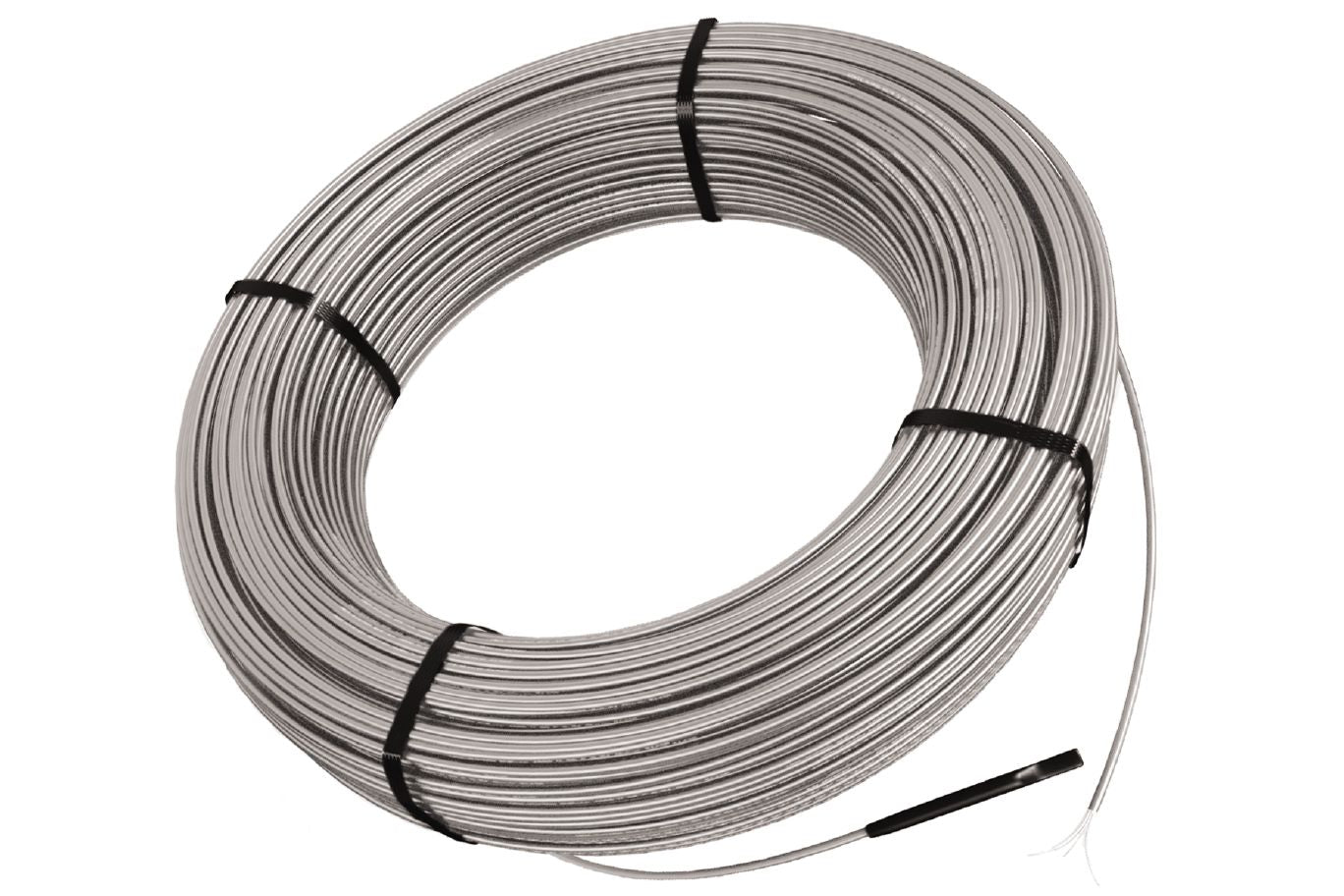 Schluter® DITRA-HEAT-E-HK electric radiant floor heating cables used with uncoupling membrane