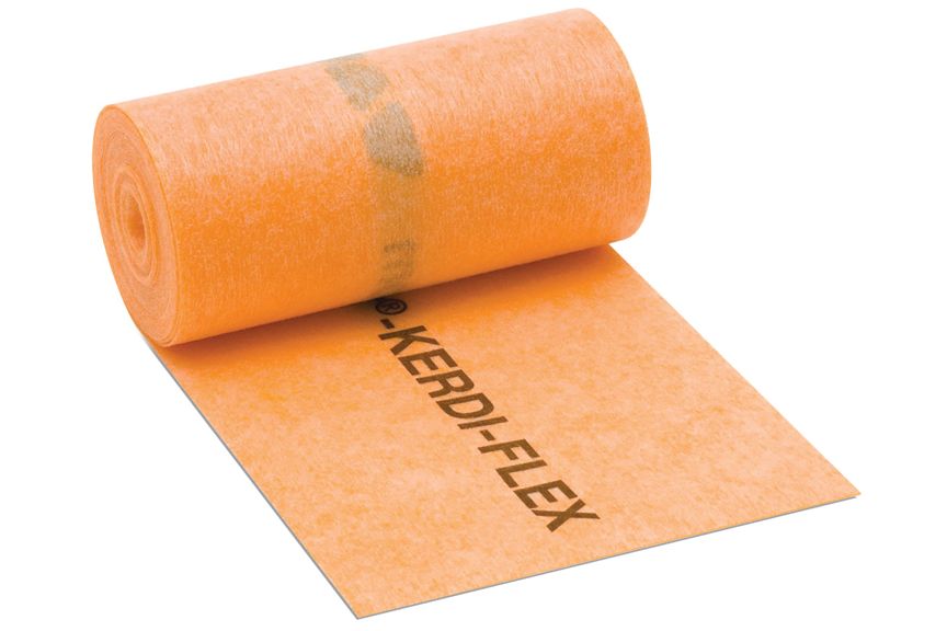 Schluter® KERDI-FLEX waterproofing strip for use above movement joints