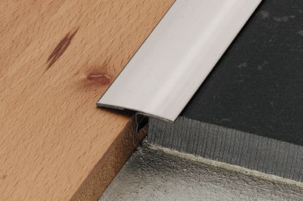 Schluter® RENO-T retrofit edge-protection profile for same-height, hard surface transitions